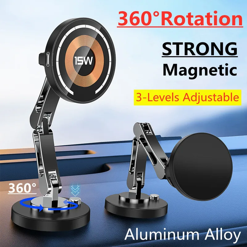Car Cable Organizer - 磁気カーホルダー,ワイヤレス充電器,磁気マウント,急速充電ステーション,iPhone 15, 14, 13, 12用