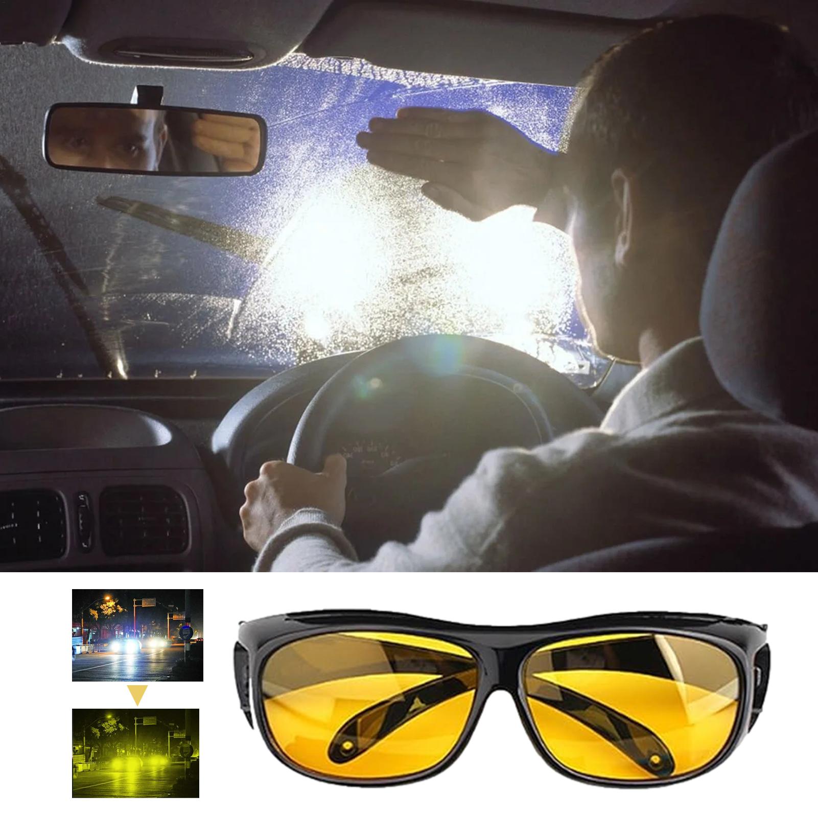 Car Accessories For Night Driving - アンチグレアナイトビジョンドライバーゴーグルファッションサングラスサイクリングゴーグル夜間運転強化ライトグラスカーアクセサリー