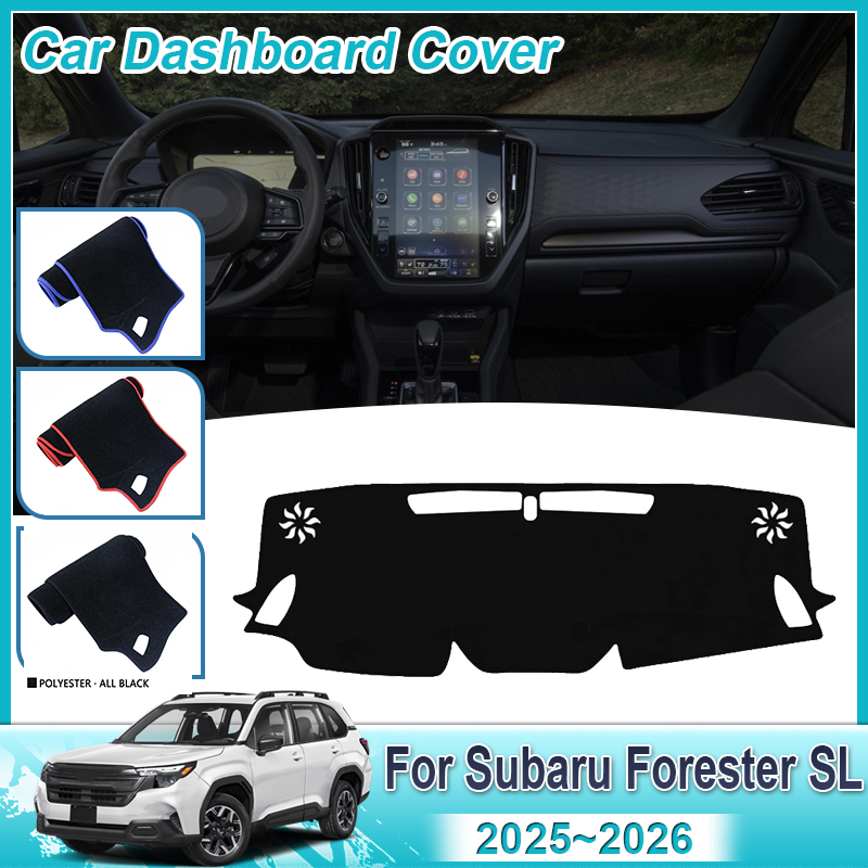 Car Anti-Slip Dashboard Mat - スバルフォレスター SL 2025 2026 車のダッシュボードカバーマットサンシェードインテリアカーペット滑り止め光を避ける保護アクセサリー