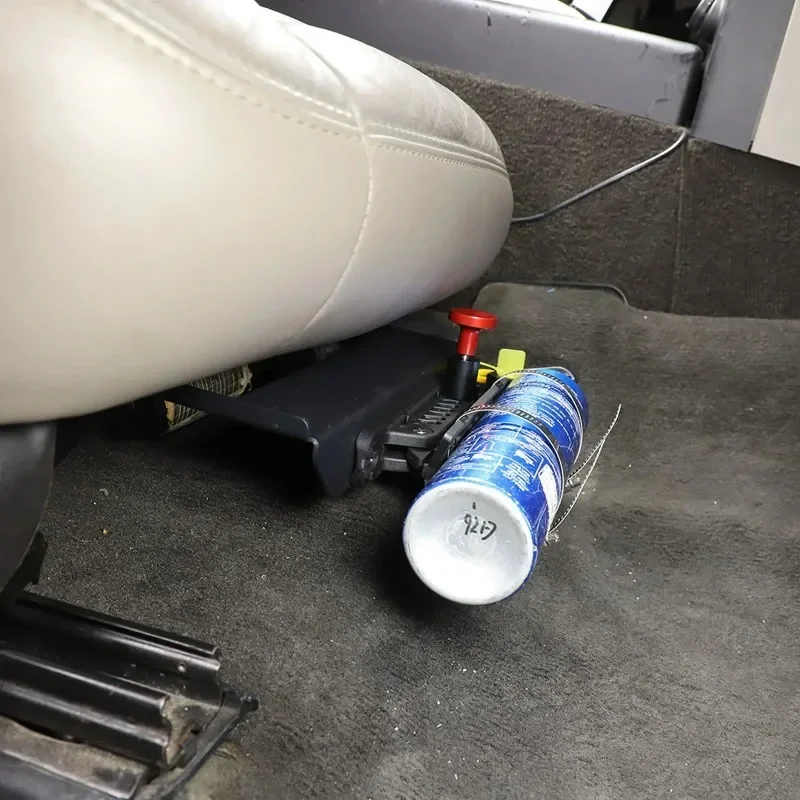 Car Accessories Under 1000 - ハマー H2 2003-2009 アルミ合金ブラック車の副操縦士用シート下消火ブラケットインテリアカーアクセサリーに適合
