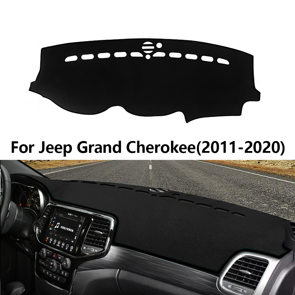 Car Anti-Slip Dashboard Mat - 車のダッシュボードカバーパッドジープグランドチェロキー 2011-2020 サンシェードプロテクター抗 UV ダッシュマットノンスリップパッドインテリア
