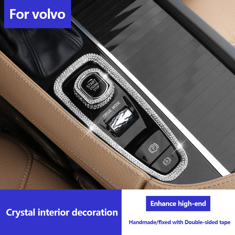 Volvo Car Accessories Xc60 - ボルボXC60、XC90、S90、V90、XC40、S60、V60の内装改造用ダイヤモンドカーステッカー装飾カーアクセサリー