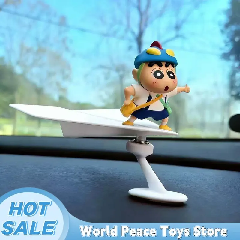 Car Accessories Etsy - 回転航空機クレヨンしんちゃん車のダッシュボード装飾品自動車インテリアコンソール装飾置物デスクトップ装飾ミニモデル