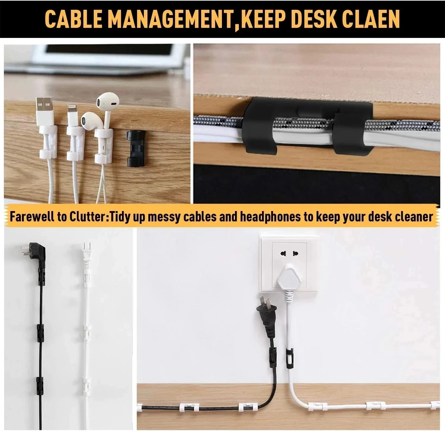 ケーブルクリップオーガナイザードロップワイヤーホルダーコード - Car Cable Organizer のレビューと価格