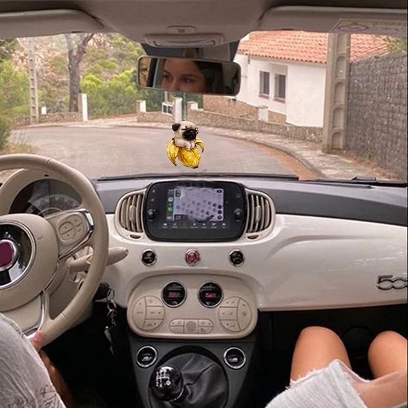 ミニ両面ハンギングカーペンダント、猫と犬、バックミラー、チャ - Car Accessories Etsy のレビューと価格