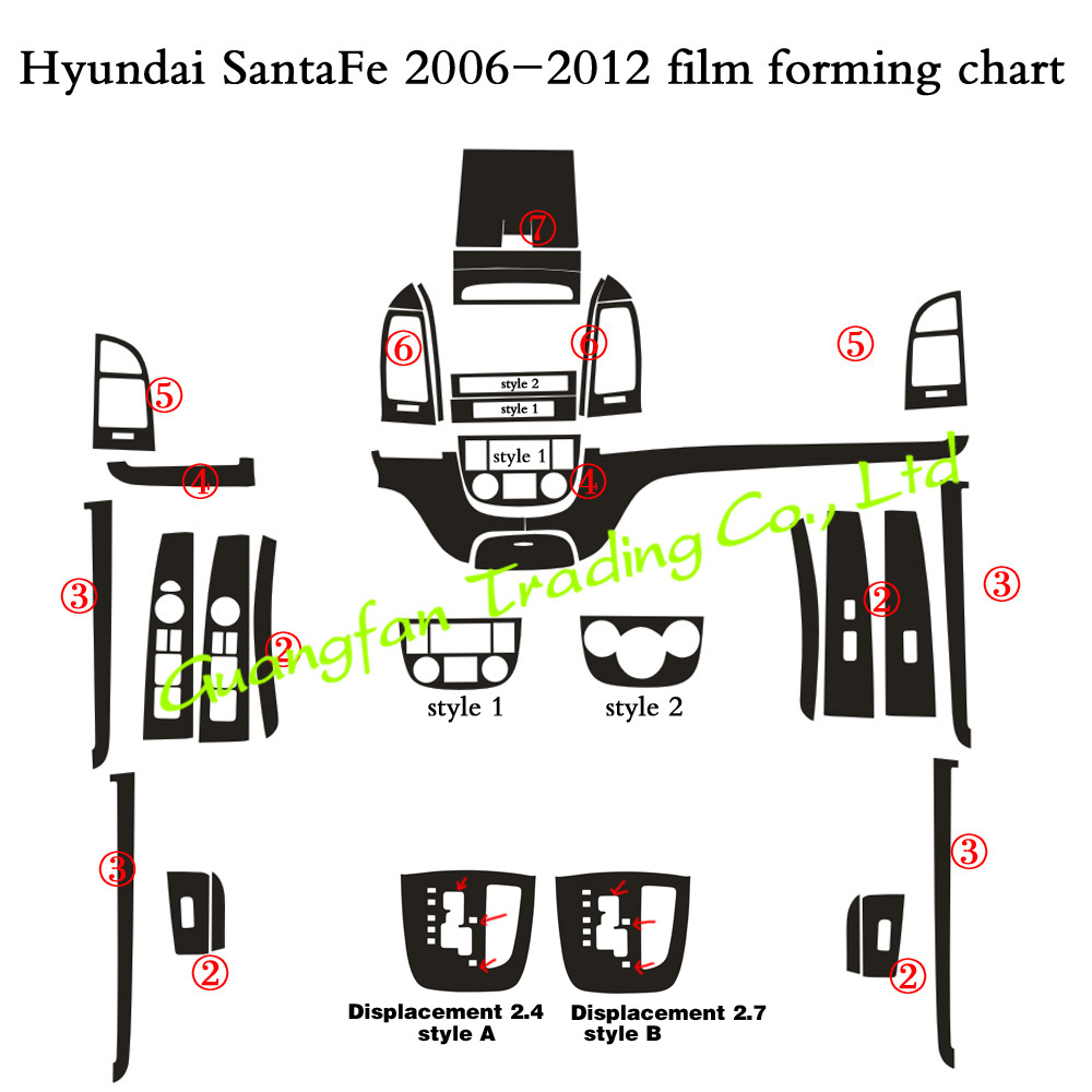 2006-2012年型ヒュンダイ・サンタフェ（旧モデル）用イ - Car Accessories Xmas のレビューと価格