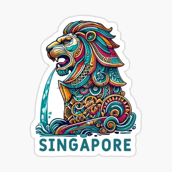シンガポール SIN 旗マップマーライオン風景クリエイティブ - Car Accessories Singapore のレビューと価格