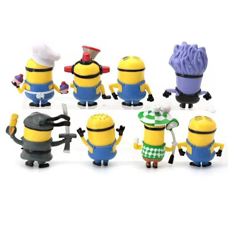 8 ピース/1 セット 52TOYS ミニオン漫画かわいい置 - Car Accessories Xmas のレビューと価格