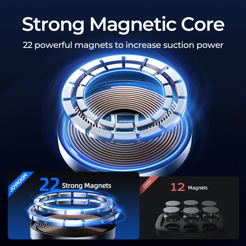 Joyroom-磁気自動車電話マウント、ワイヤレス急速充電器 - Car Cable Organizer のレビューと価格