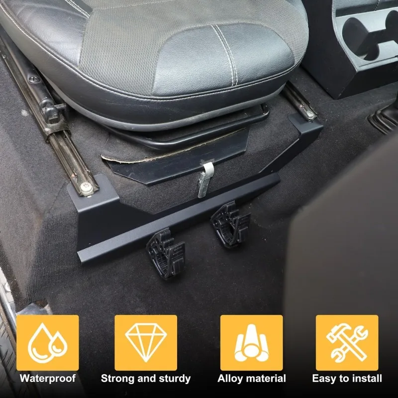 アルミ合金製 ブラック 車用シート下懐中電灯ホルダーブラケッ - Car Accessories Under 1000 のレビューと価格