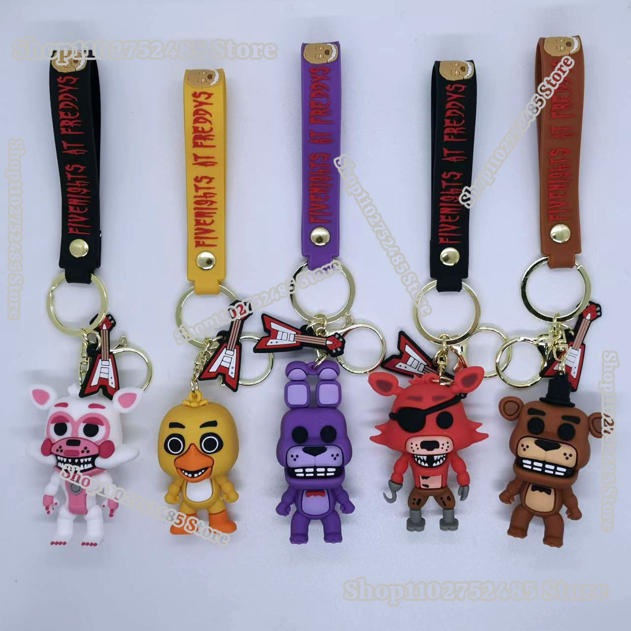 5 個漫画アニメ FNAF フィギュアキーホルダー恐ろしい人 - Car Accessories Etsy のレビューと価格
