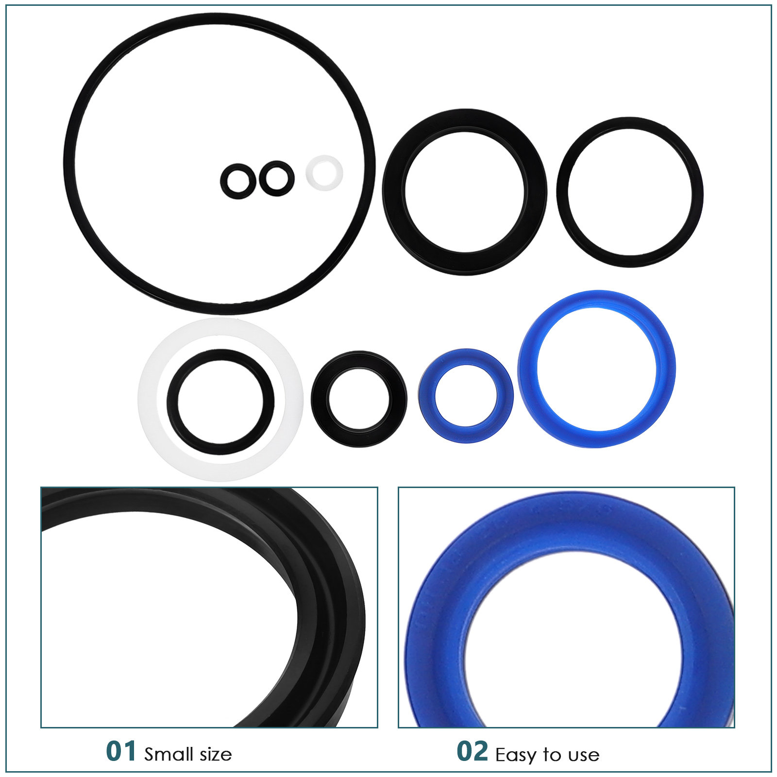 10 個高圧オイルシールリングキットゴム O リングコレクシ - Car Accessories Kit のレビューと価格