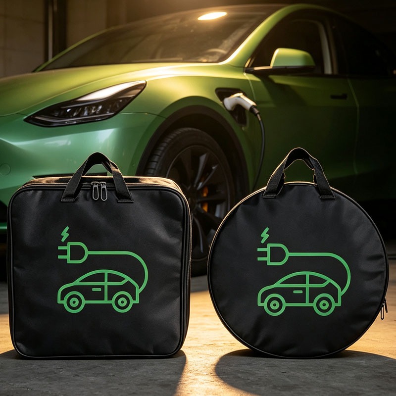 EV車防水ハンドルバッグ電気自動車充電器収納バッグ車バッテリ - Car Cable Organizer のレビューと価格