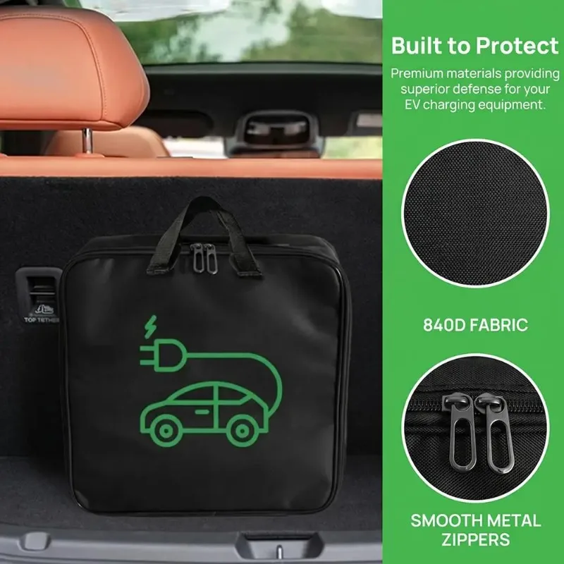 EV車防水ハンドルバッグ電気自動車充電器収納バッグ車バッテリ - Car Cable Organizer のレビューと価格