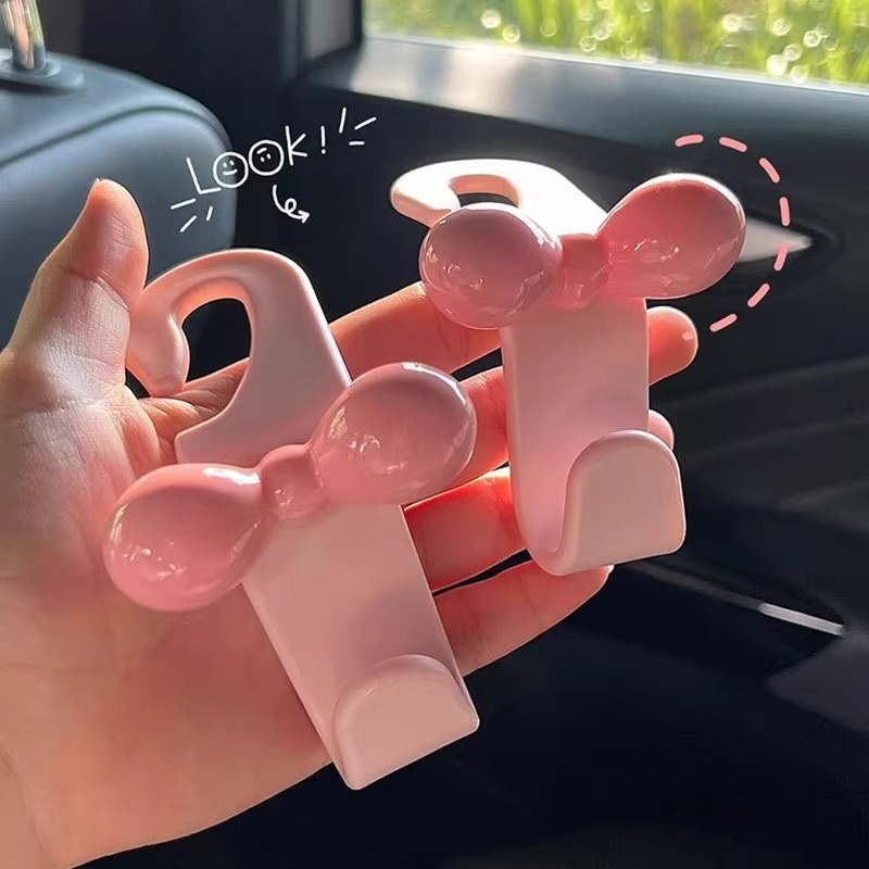ミニマリストなボウ型車用後部座席吊り下げフック、実用的な収納 - Car Accessories Hanging のレビューと価格