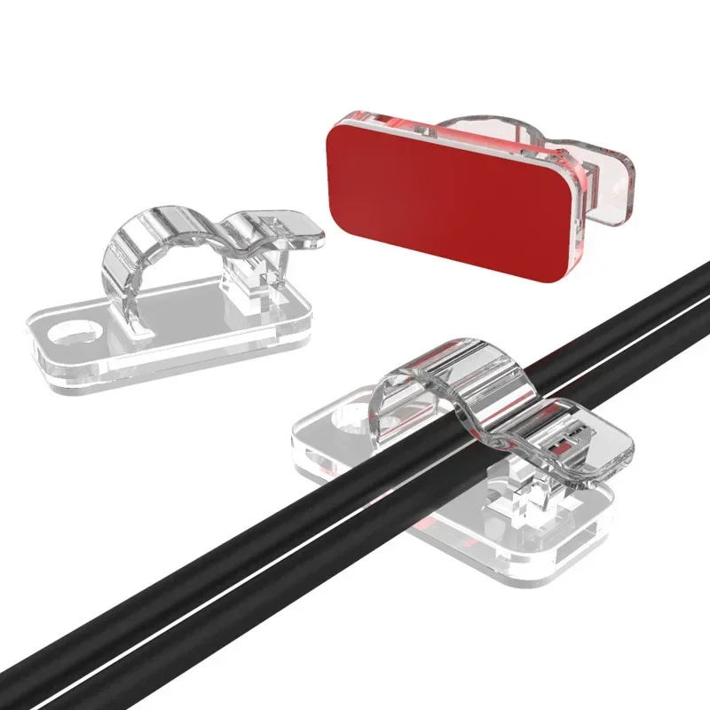 10/50個入り 粘着式ケーブルクリップ コード管理 ワイヤ - Car Cable Organizer のレビューと価格
