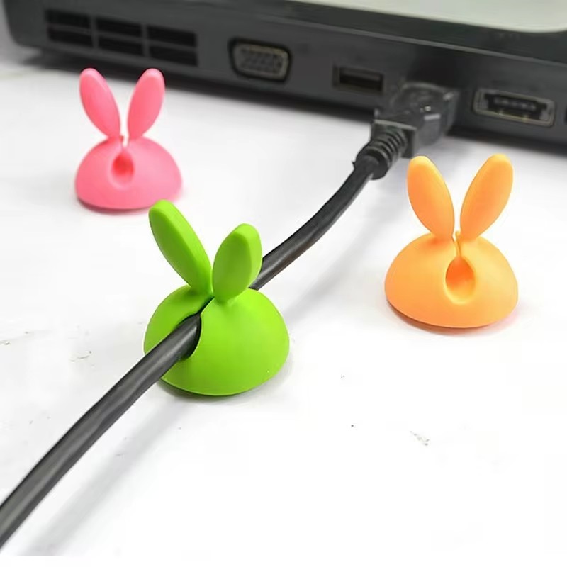 かわいいウサギの耳ケーブルマネージャー、デスクトップ、ダッシ - Car Cable Organizer のレビューと価格