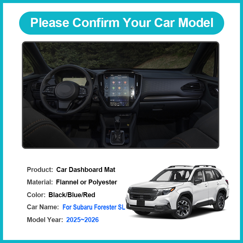 スバルフォレスター SL 2025 2026 車のダッシュボ - Car Anti-Slip Dashboard Mat のレビューと価格