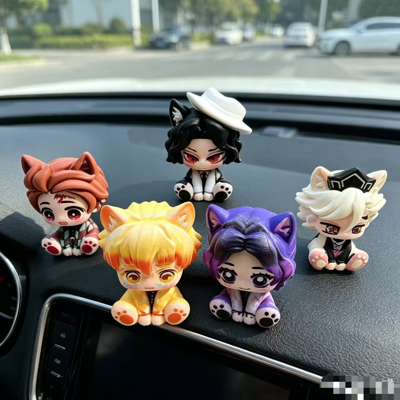 鬼滅の刃 かわいいちびフィギュア 車飾り ミニサイズ 遮り目 - Car Accessories Etsy のレビューと価格