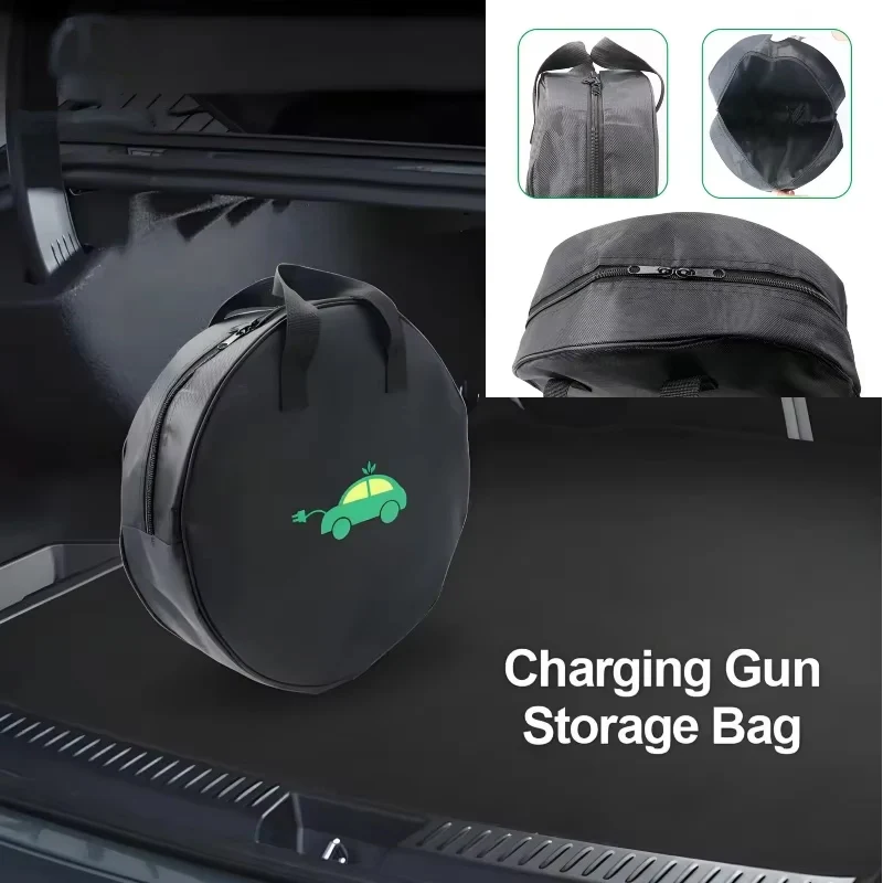 耐久性のあるラウンド型車載充電ケーブル収納バッグ 防水オック - Car Cable Organizer のレビューと価格