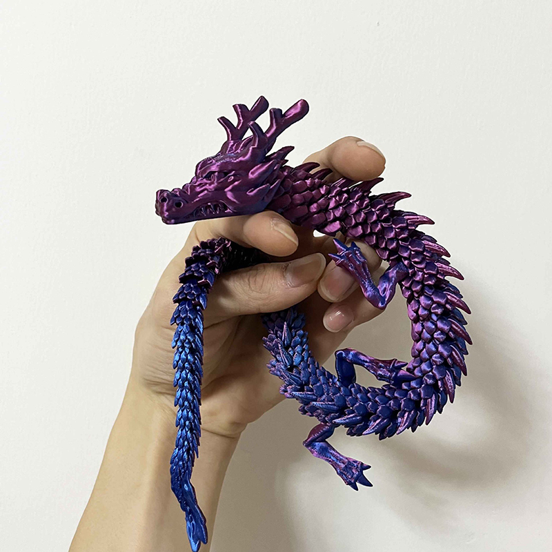 3D印刷されたドラゴンモデルの工芸品,色の変化,関節運動,車 - Car Accessories Xmas のレビューと価格