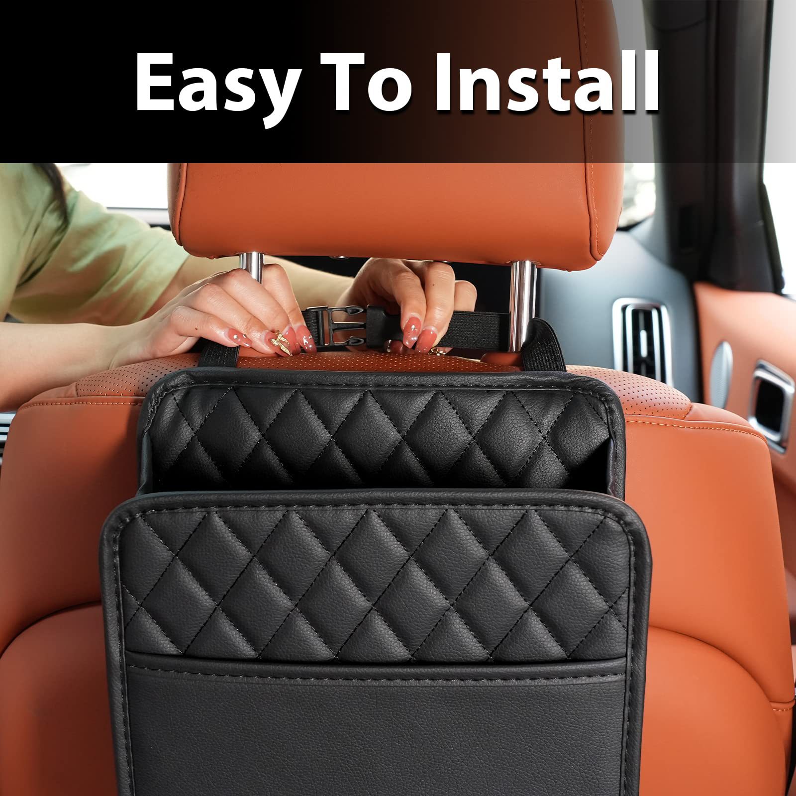 吊り下げ式収納ポケット 車用後部座席 カーシートバックオーガ - Car Accessories Hanging のレビューと価格