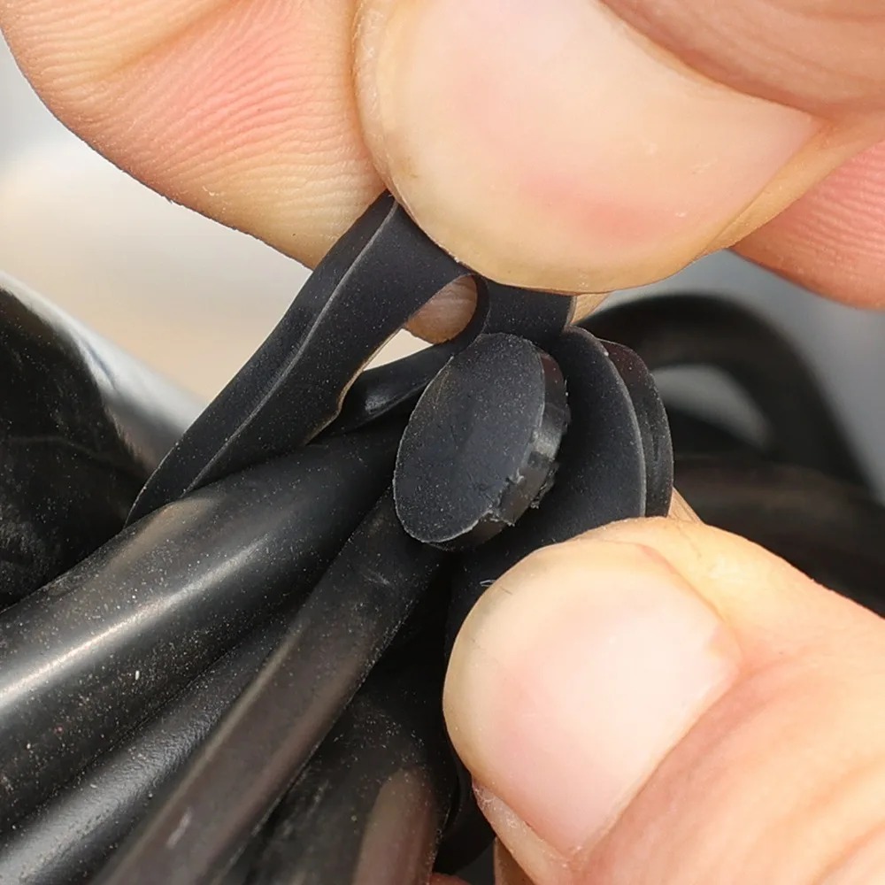 弾性ゴムケーブルストラップワイヤータイ固定バンドオートバイ電 - Car Cable Organizer のレビューと価格