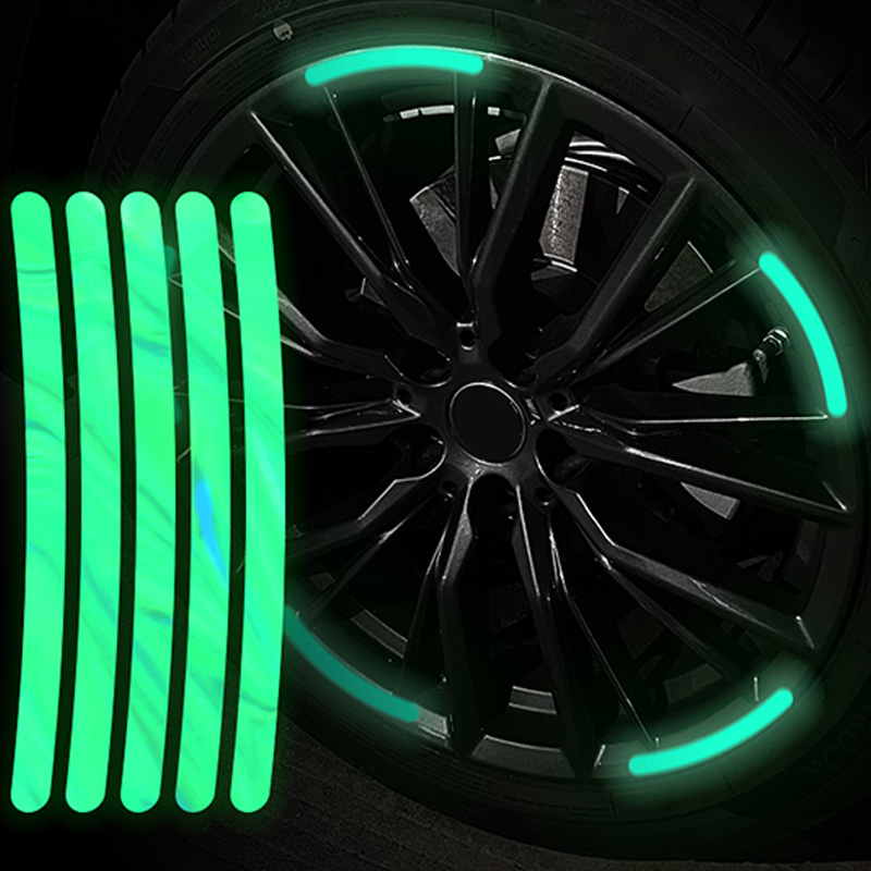 10/20/40 個反射ステッカー車のホイールタイヤステッカ - Car Accessories For Night Driving のレビューと価格