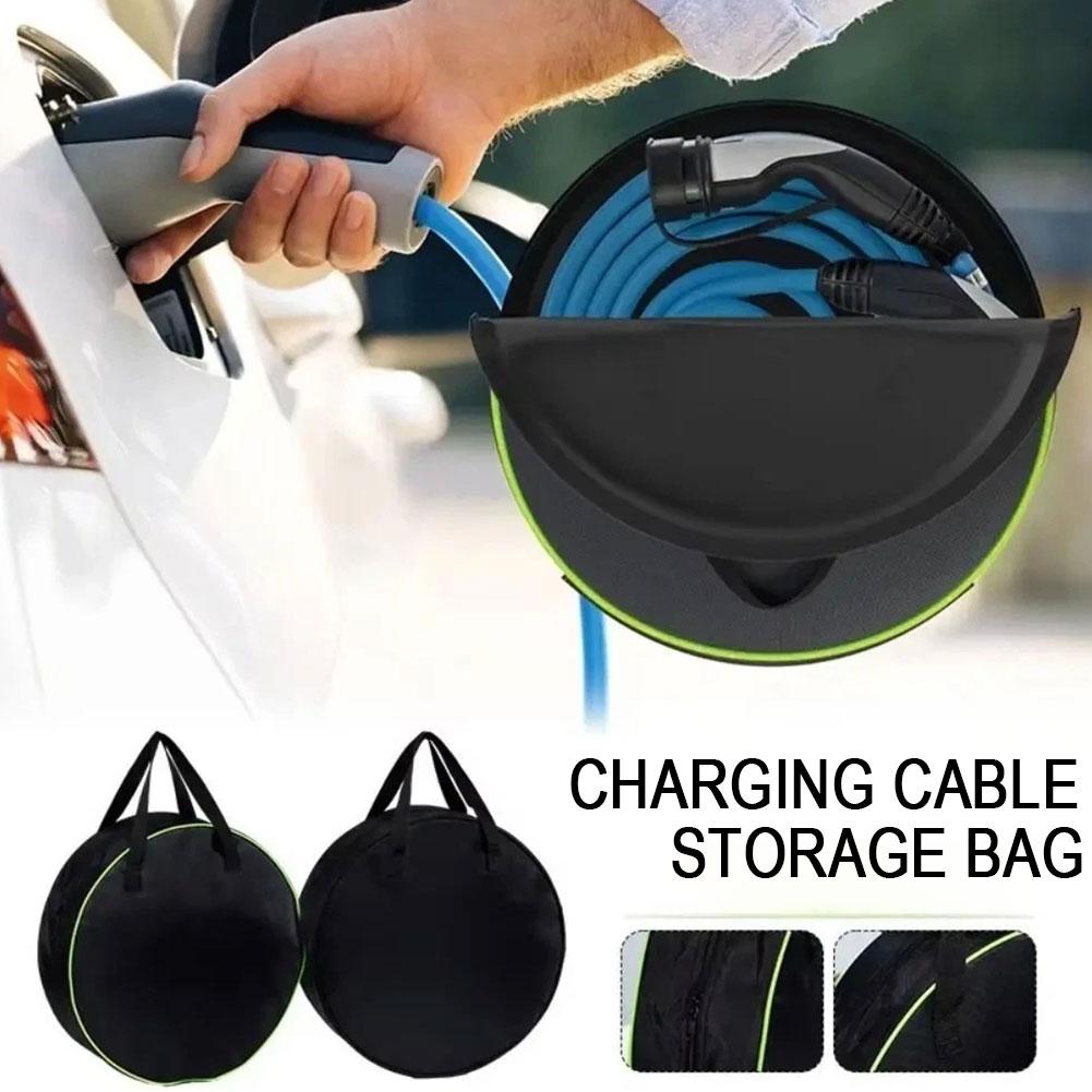 耐久性のある丸型車用充電ケーブル収納バッグ防水オックスフォー - Car Cable Organizer のレビューと価格