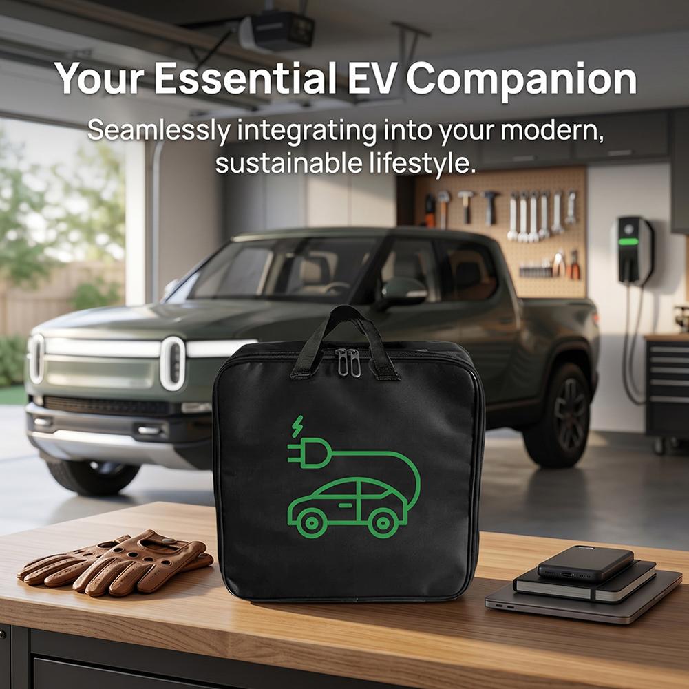 ユニバーサルカーバッテリーケーブルハンドルバッグ電気自動車充 - Car Cable Organizer のレビューと価格