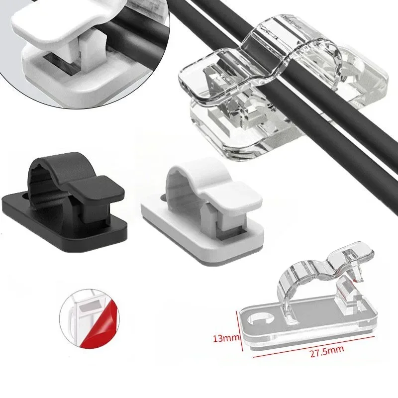 10/50 個の自己粘着ケーブルクリップコード管理ワイヤーホ - Car Cable Organizer のレビューと価格
