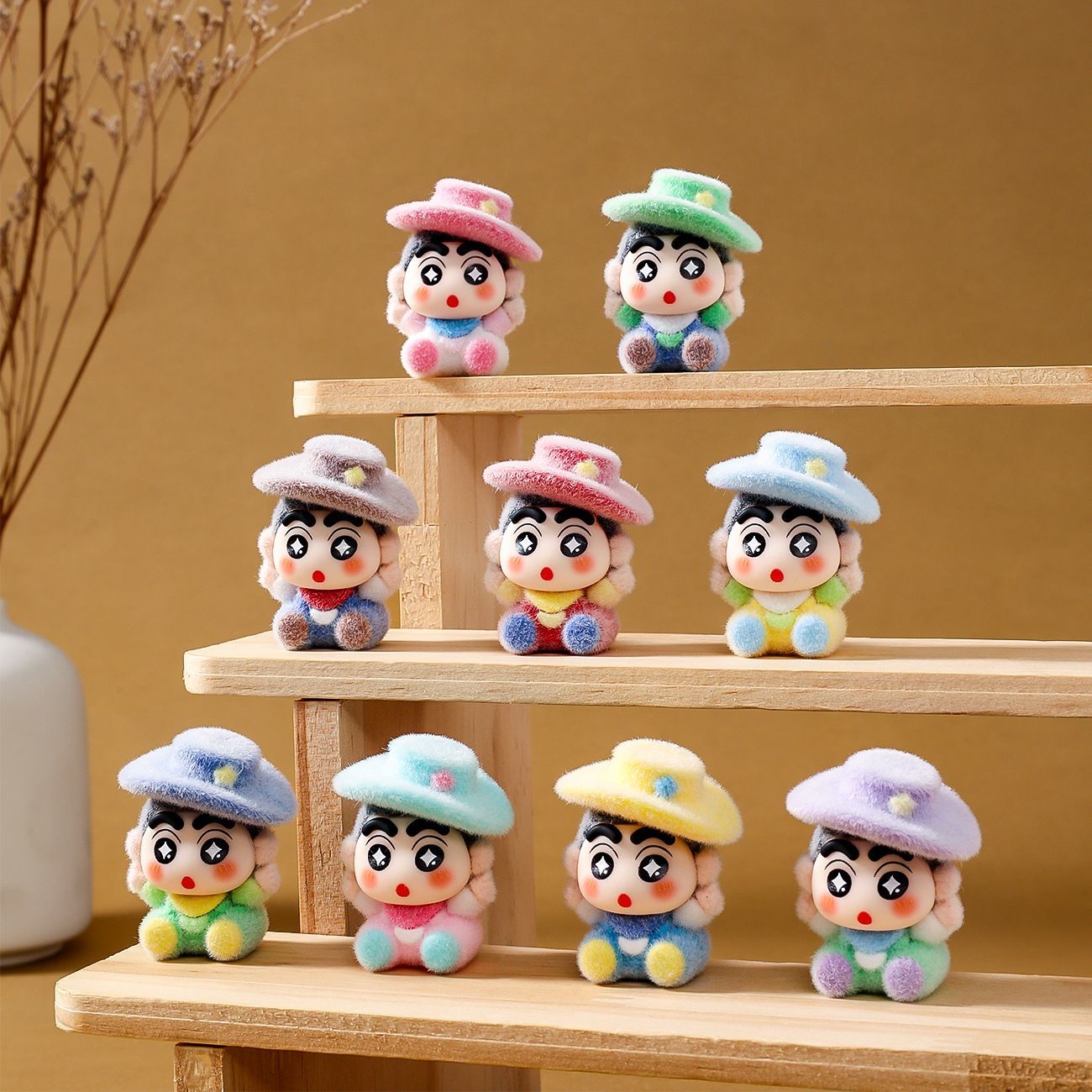 新登場のフロッキーデニム製しんちゃんシリーズミニフィギュア、 - Car Accessories Etsy のレビューと価格