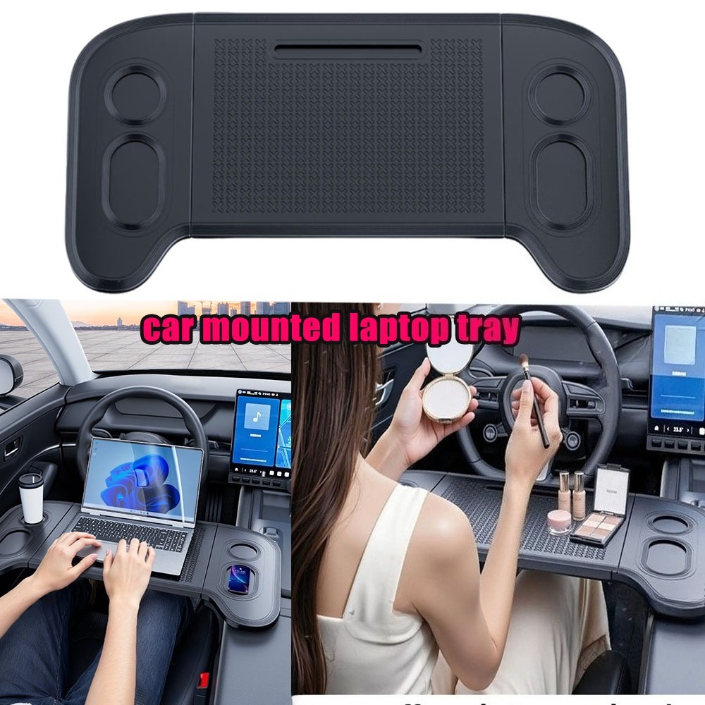 折りたたみ式車載ラップトップデスク、ハンドルトレイ、運転手、 - Car Accessories For Road Trip のレビューと価格