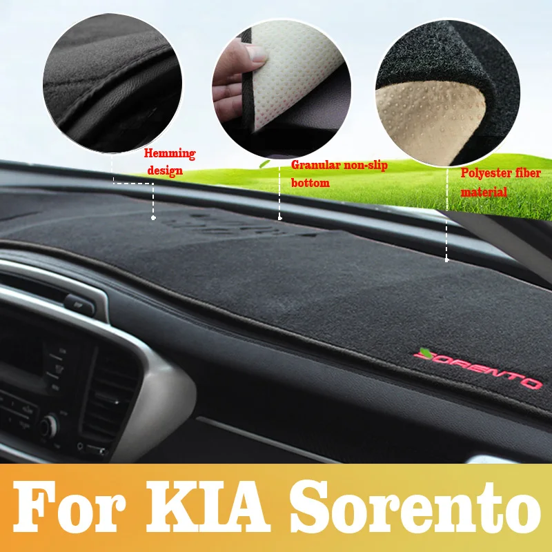 起亜ソレント 2015 〜 2024 車のコンソールダッシュ - Car Anti-Slip Dashboard Mat のレビューと価格