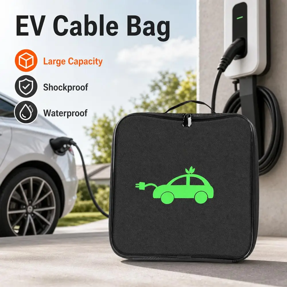 新しい車の充電器収納袋車の収納袋ジャンパーケーブルバッグケー - Car Cable Organizer のレビューと価格