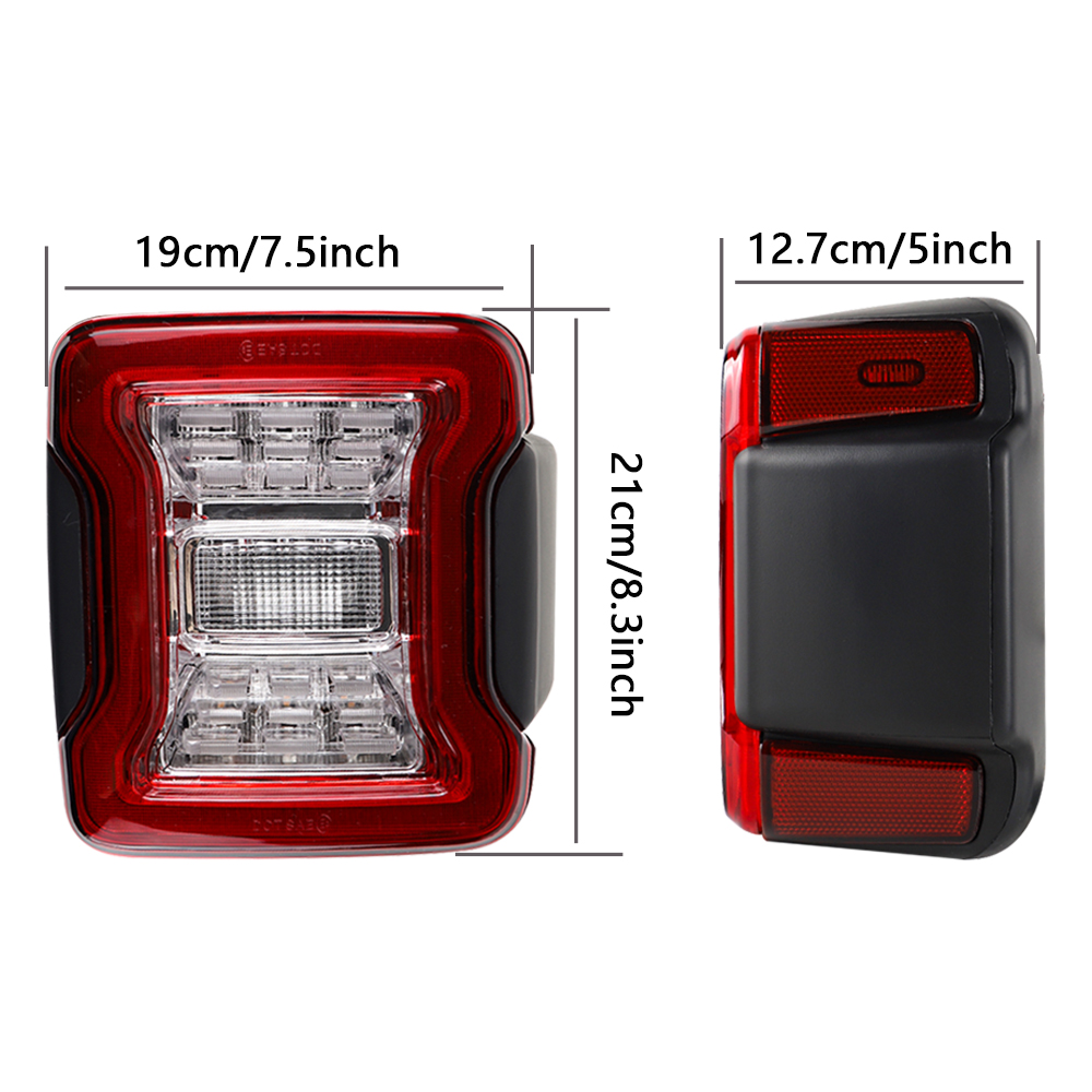 LED テールライトジープラングラー JL 2018 201 - Car Accessories For Road Trip のレビューと価格