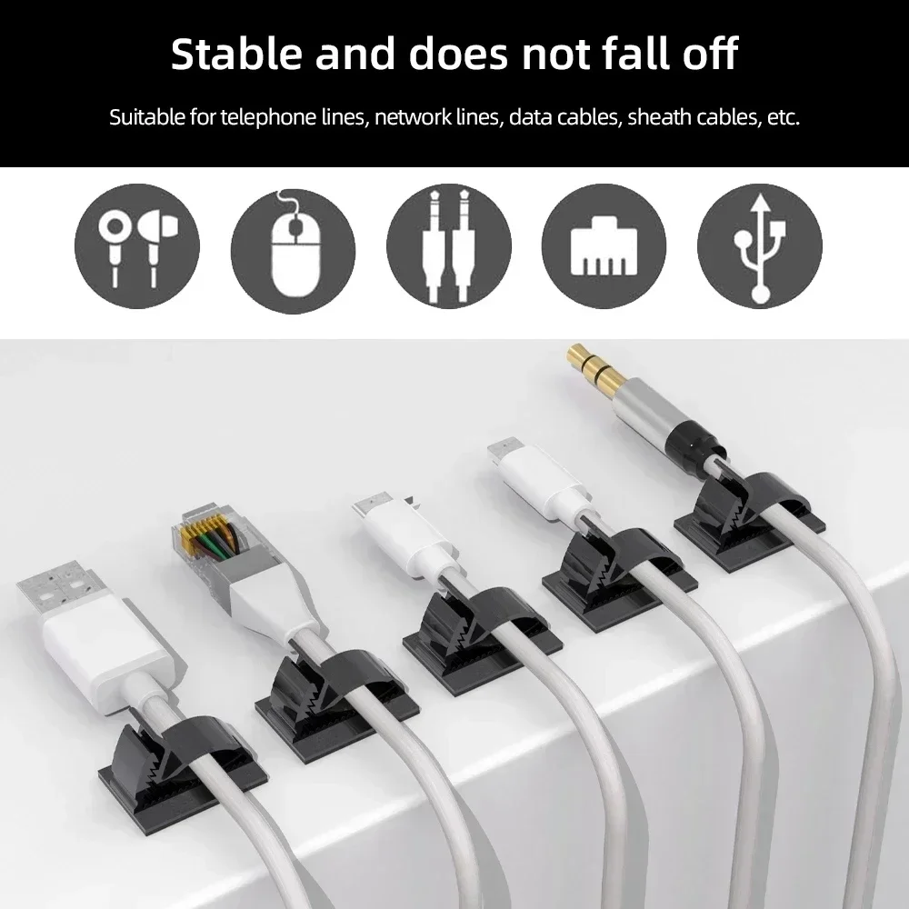USBケーブルオーガナイザー,車のワイヤークリップ,固定ブラ - Car Cable Organizer のレビューと価格