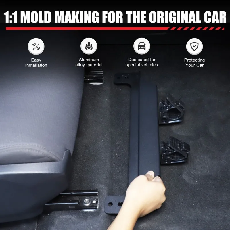 アルミ合金製 ブラック 車用シート下懐中電灯ホルダーブラケッ - Car Accessories Under 1000 のレビューと価格