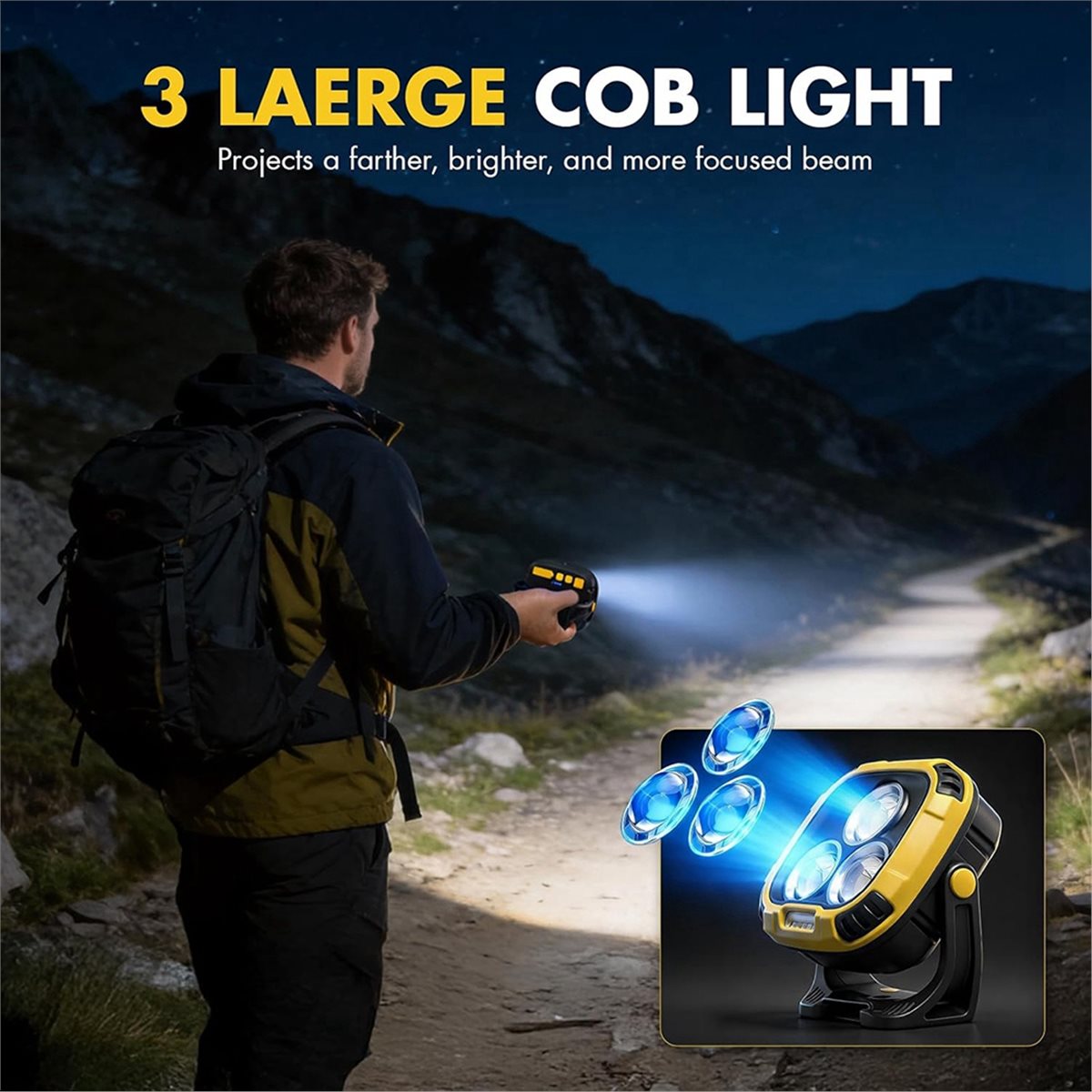 【TODAY-BUY】~@ 磁気式作業灯 充電式、軽量、防水 - Car Accessories Job のレビューと価格